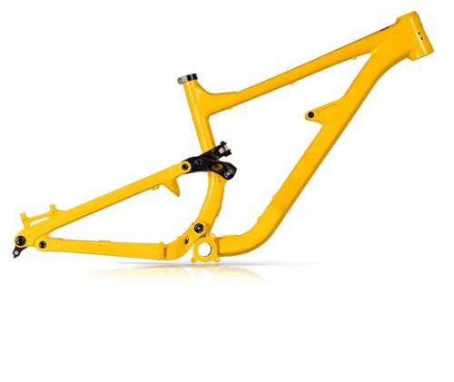 DHNCBGFZ Cadre De VTT Tout Suspendu 27,5/29 Débattement 155 Mm Cadre Boost Axe Traversant 12x148 Mm Cadre Enduro Semi-Rigide 15,5(Without Shock absorbers,29 * 15.5'')