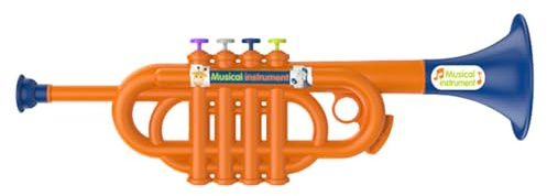 Trompete Spielzeug – 32 cm, simulierte Musikinstrumente, Trompete für – Hilfe beim Musikunterricht im Kindergarten | Trompete aus Kunststoff, frühes pädagogisches Musikinstrument P