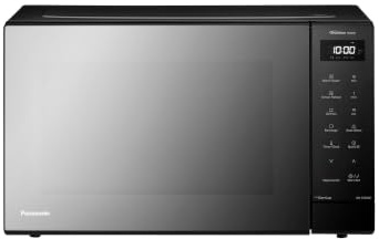 Panasonic NN-ST65QBBPQ 32L Solo Inverter Microwave Oven, Black, with 24 Auto Programmes and Genius Sensor Reheat, 1000W