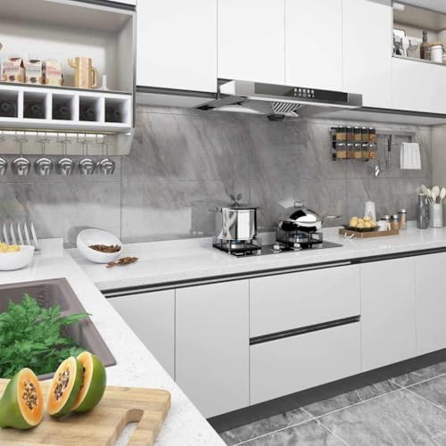 Sinkzol Láminas autoadhesivas para muebles, 2 unidades, color blanco, 500 x 90 cm, PVC, lámina adhesiva para ventana, lámina de vidrio esmerilado, lámina decorativa