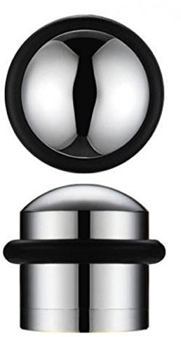 Solid Domed Top Floor Mounted Concealed Fix Door Stop 31mm Diameter ZAB86 (Polished Chrome)