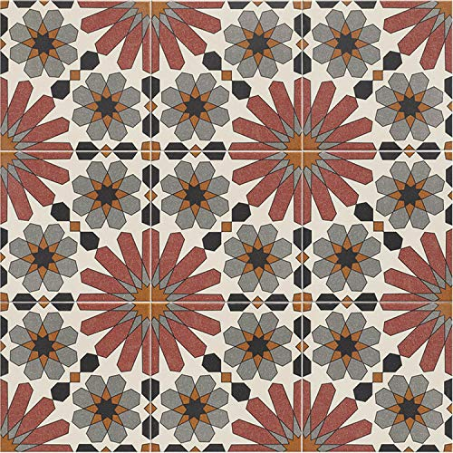 Casa Moro Marokkanische Keramik-Fliesen Medi 20x20 cm 1 m² Bodenfliesen & Wandfliesen im Bad & Küche Schöne Küchenrückwand Badezimmer | FL8020