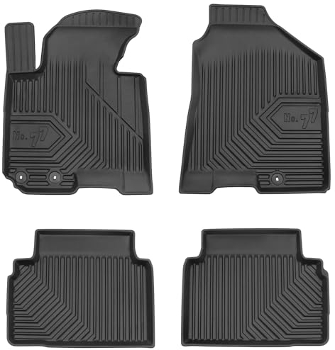 MOTOS Gummimatten Auto Fussmatte passend für Hyundai ix35 I 2009-2015 Verbessern Sie Ihren Reisekomfort mit Antirutschmatte Auto No.77- Allwetter fußmatten Auto, Schutz vor Verschmutzung