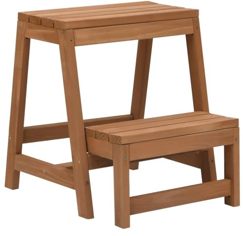 vidaXL Tannenholz Massiv Tritthocker Klappbar Stufenhocker Holzhocker Hocker Trittstufe Klapphocker Trittschemel Sitzhocker Fußbank Küche Wohnzimmer