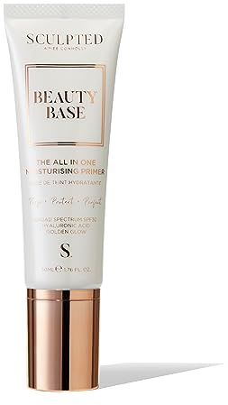 Sculpted by Aimee Beauty Base Mini 3-in-1 Primer, Original, 30ml | Travel-Friendly Moisturising Primer with SPF, Prep Protect & Perfect your Skin