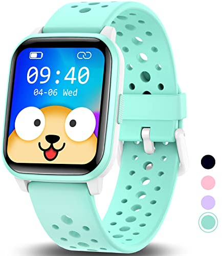 HENGTO Orologio Fitness Tracker per Bambini, Orologio Intelligente Bambini Impermeabile IP68 con Contapassi, Monitor del Sonno, Regalo per Ragazzi Ragazze Adolescenti 6-16 (Green)