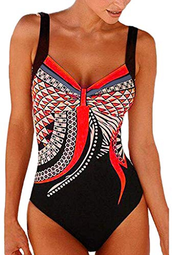Maillot De Bain Gainant Ventre Plat pour Femme Vintage Elégant Maillot de Bain Femme 1 Pièce Maillots de Bain Vetement de Plage Tankini Natation Monokini Beachwea Push Up Contrôle Ventre