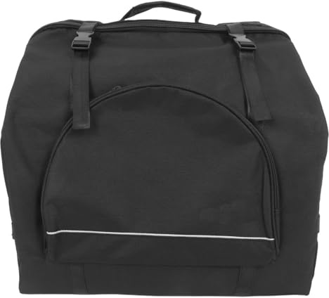 Vaguelly Akkordeon Aufbewahrungstasche Akkordeon Gigs Tasche Rucksack mit Schultergurte Tragetasche Gepolsterte Koffer Instrument Zubehör Tasche für 120 bass schwarz