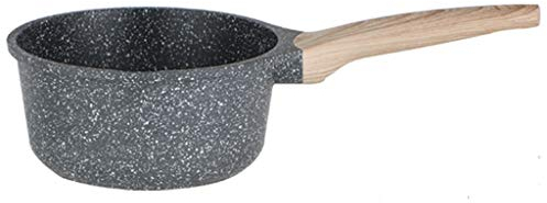 NMNMNM Cazos Sartén con Tapa de Vidrio Olla para Sopa Cacerola Antiadherente Recubrimiento de Granito Cacerola Antiadherente Tapa de Vidrio Cacerola para Leche Cacerola para Leche/Cacerola