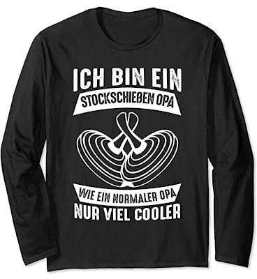 Stockschießen Stockschütze Eisstockschießen Geschenk Langarmshirt