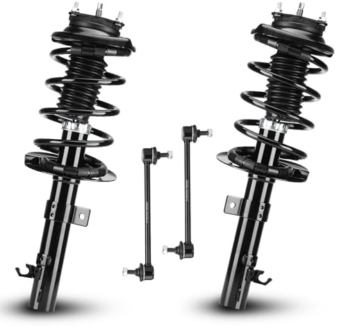Front Struts Assembly Shock Absorber Sway Bar Links Kit Fit for Ford Focus Only 2.0L 2006 2007 2008 2009 2010 2011,Replace 172257 172258 K80066 (4Pcs)
