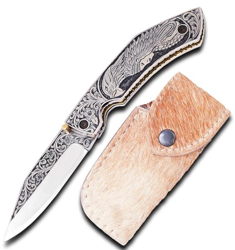 Couteau de Poche Pliant en Acier D2 Fait Main sur Mesure FK-3153