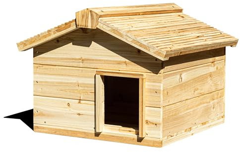 BalterFF Katzenhäuser für Outdoor Katzen Holz Wetterfest Unterschlupf Winter Streunkatzenhäuser