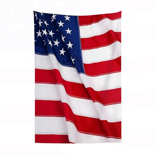 EYLOZS Kuscheldecke flauschig & super weich - hochwertige Fleecedecke auch als Wohndecke,Sofadecke & Wohnzimmer geeignet,Amerikanische Flagge, Flagge USA.150x200cm