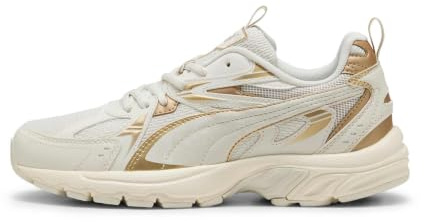 Puma Milenio Tech Wmns Dayinight Sneaker Donna, Vapor Gray Puma Gold Warm White, 40.5 EU