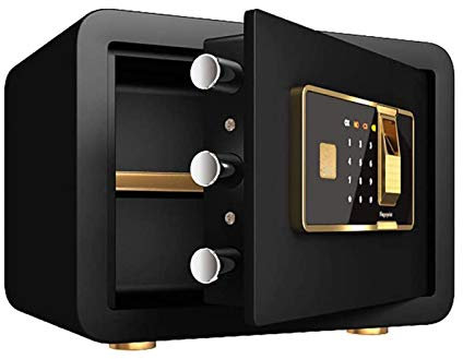 JMCYAG Cassaforte di Sicurezza Impronta Digitale Digitale Resistente al Fuoco, Piccola per cassaforte Domestica, Password di Sicurezza Cassetta di Sicurezza Codice di Sicurezza Armadietto Scatola di
