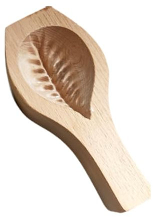 MagiDeal Mamoul Keksstempel, handgepresste Keksstempel aus Holz zum Selbermachen, zum Herstellen von mit Datteln gefüllten Keksen für Feste, Weihnachten, Große Blätter