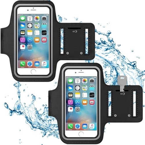 COYUN Bracciale sportivo universale regolabile - Running Armband resistente all'acqua per smartphone, telefono cellulare con supporto da corsa