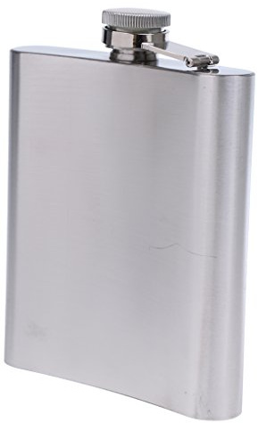 Fiaschetta in acciaio inox Flagon Pocket Wine Whisky Pot Bottle Barware 500ml