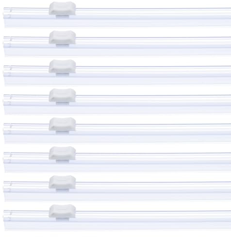 PATIKIL 8pcs Coupe-Pellicule Plastique 13in Coupe-Pellicule Glissant Blanc | Installation par Fente à Carte de Remplacement pour Distributeur de Papier Aluminium, Papier d'Emballage