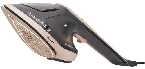 Magio Défroisseur et Fer à Repasser 2 en 1 – 1800W, Vapeur 30 g/min, Antibactérien à 180 °C, Repassage vertical et horizontal, Semelle céramique, Réservoir 200ml, Écran LED, Arrêt automatique, Compact