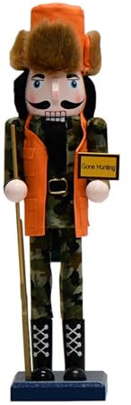 Wdbild Hunter Nutcrackers Figurine Desk Ornament Christmas Shelf Decoration Festival House Dinning Table Centerpieces