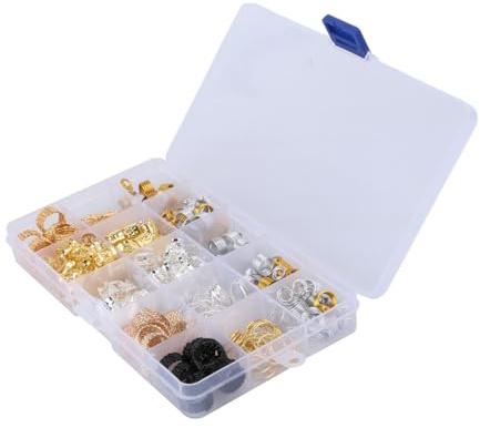 ARTSEWPLY Hollow Out Dreadlocks Set Metal Haarringe für Zöpfe Haarschmuck Zubehör für und Männer Dekorative Haarperlen Langlebig und Rostfrei für Festivals und Partys