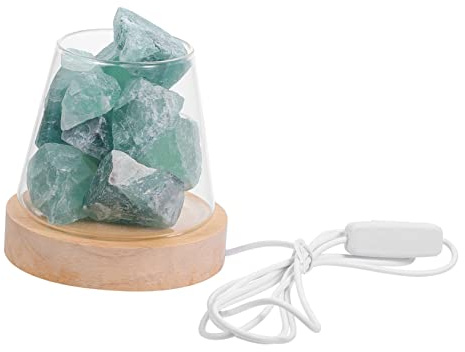 PRETYZOOM Lámpara de Noche Aromática de Cristal Decorativa para Hogar Luz Cálida y Difusor de Aromas Sin Aceite Esencial Diseño Elegante de Piedra para Relajación y Descanso