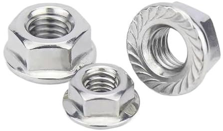 Dado flangiato con testa esagonale in acciaio inossidabile con bloccaggio a vite M3 M4 M5 M6 M8 M10 M12 Controdado Controdado DIN6923 2/25 pezzi(201 Stainless Steel,M3 25pcs)