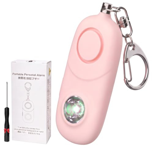 Alarme personnelle 135dB avec lumière LED Porte-clés pour Femmes
