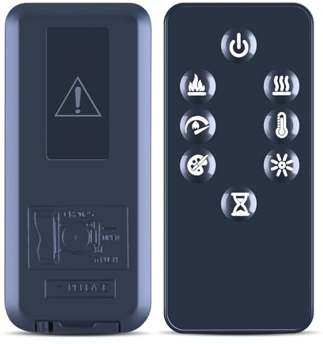 CLVIZCXOM Remote Control for Dimplex Multi-Fire Plug-in Electric Firebox