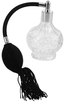 Healvian Botella Atomizadora Vintage de Perfume Frasco Recargable de Vidrio con Diseño Retro Compacto para Viaje y Diario