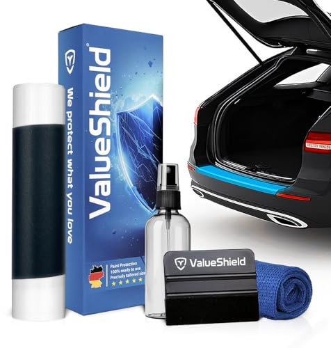 ValueShield passgenauer Ladekantenschutz passend für Dacia Bigster 2025-2031 (5-Türer Kombi): Hochleistungs-Lackschutzfolie & Kratzschutz für Kofferraum, Stoßstange, Schweller | Matt-Schwarz