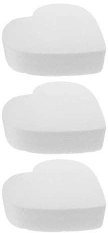 MAGICLULU Modelli di Torta in Schiuma a Forma di Cuore 8 Pollici, Base Bianca in Polistirolo per Decorazione Torta Nuziale e Compleanno, Manichini Riutilizzabili per Progetti Artigianali