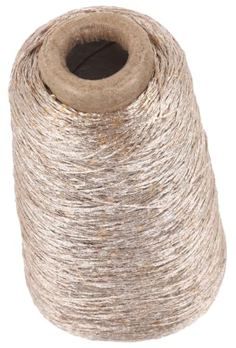 Milisten 100 g glitzerndes Baumwollgarn, Häkelgarn, Basteln, Stricken und Zubehör zum Häkeln, Sticken und mehr