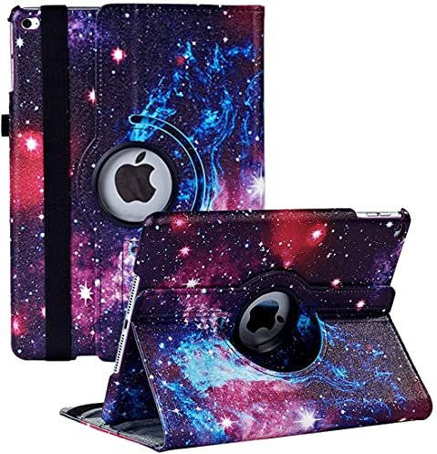 Rotating Case for iPad 9.7 inch 6th Gen, 5th Gen/iPad Air 2 /iPad Air 1-360 Degree Rotating Stand Protective Cover with Auto Sleep Wake for iPad 9.7 2018 2017 (Starry Sky)
