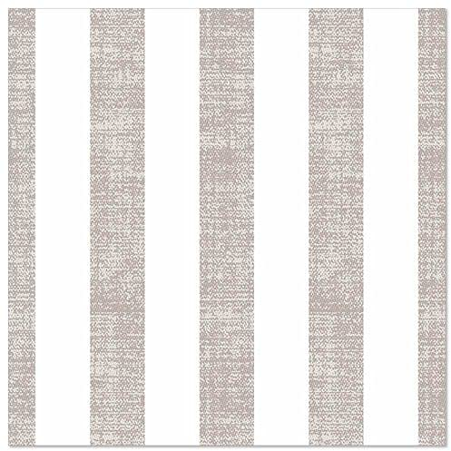 PAPSTAR Servietten ROYAL Collection 1/4-Falz 40 cm x 40 cm grau Lines 88739 Premiumservietten Streifen stoffähnlich Gute Faltbarkeit, 250 Stück