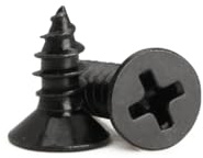 Lot de 100 vis à bois M3 x 6 mm, petites vis cruciformes autotaraudeuses à tête plate en acier au carbone, convient pour meubles en bois et cloisons sèches