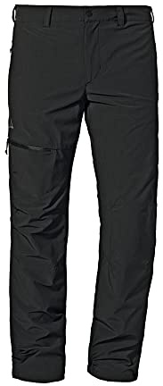 Schöffel Herren Pants Koper1 Warm M, gefütterte Wanderhose mit 4 Wege-Stretch, robuste Thermohose mit vorgeformten Knien, schnelltrocknend und geruchshemmend, black, 54