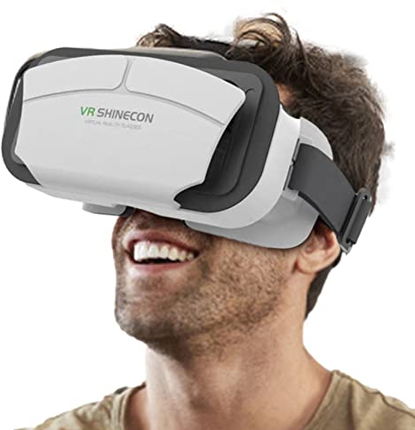 Facynde Phone VR Headset | Comfortable Cell Phone VR Headsets for and VR Videos,Virtual Reality Goggles for 4.5-7.0 Inch Cell Phone