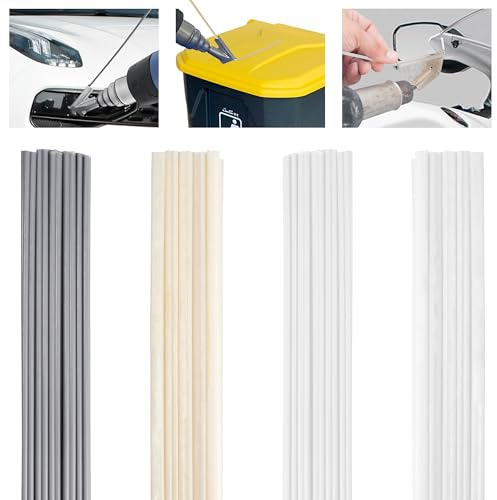 Baguette de Soudage ABS/PVC/PE/PP Soudage Sticks Tiges Soudage Fils à Souder 40 Pièces Baguette Soudure pour Soudeur en Plastique