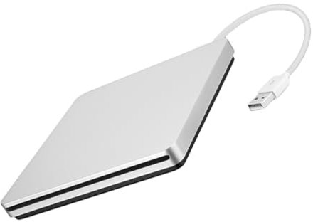 OSALADI Dvd Rom Rewriter Burner Writer External Dvd Drive Usb Writer for Laptop Easy to Install Use