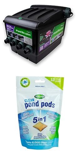 Blagdon Midipond Box Filter System 28,000 Model + Blagdon Clean Pond Pods (pack of 12 pods)