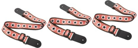 Abaodam 3st Personalisierter Gitarrengurt Gitarre Verstellbarer Gurt Strapazierfähiger Gitarrengurt E-gitarrengurt Ukulele-schultergurt Gitarristen Anwesend Ukulelengurt Bassgurt Polyester