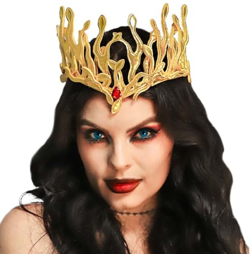 Jovono Goldenes Schlangenkronen-Stirnband, Schlangen-Kopfschmuck, Cosplay, Kopfschmuck, Halloween, Festival, Kopfschmuck für Damen