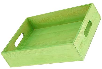 PRETYZOOM 1 Bandeja De Madera Multiusos para Servir para Fiestas Oficinas Jardines Y Almacenamiento