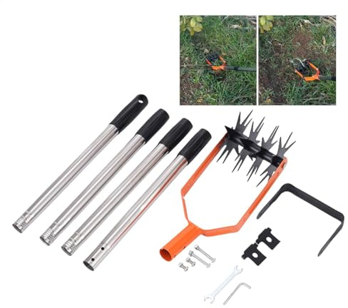 Rotations-Gartenfräse, Hand-Gartenfräse, Gartenwerkzeug, Hand-Gartenfräse aus Stahl, Boden-Löser für Gartenliebhaber, Herr
