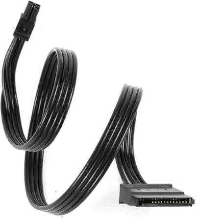 Panlouting Cable de Alimentación ATX 4 Pines a SATA 15 Pines | 42cm | Para Discos Duros HDD Unidades CD Blu-ray | Compatible con Placas Base Lenovo M410 M415 510S 510A M610 M710 B250 M2601K