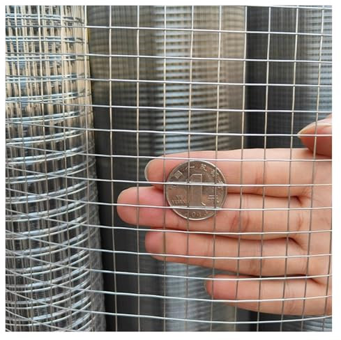 VXHCS Malla de Alambre de Acero Inoxidable 304 Malla Alambre Pollo 15mm/13mm/10mm Agujero de Malla, Barandilla Balcón Valla de Seguridad Malla Decorativa(10mm/1mm,1x30m)