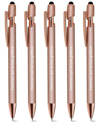 Penna Personalizzata Oro Rosa con Incisione Logo Nome Penne Personalizzate Regalo Penna Personalizzabile per Ufficio Laurea Compleanno Donna Uomo Universitari (20)